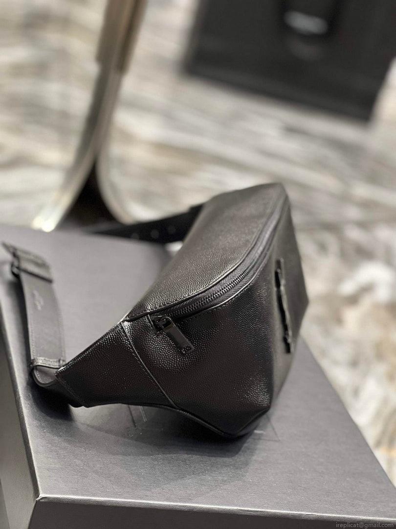 YSL 569737 Classic Crossbody Leather Bag Black Buckle