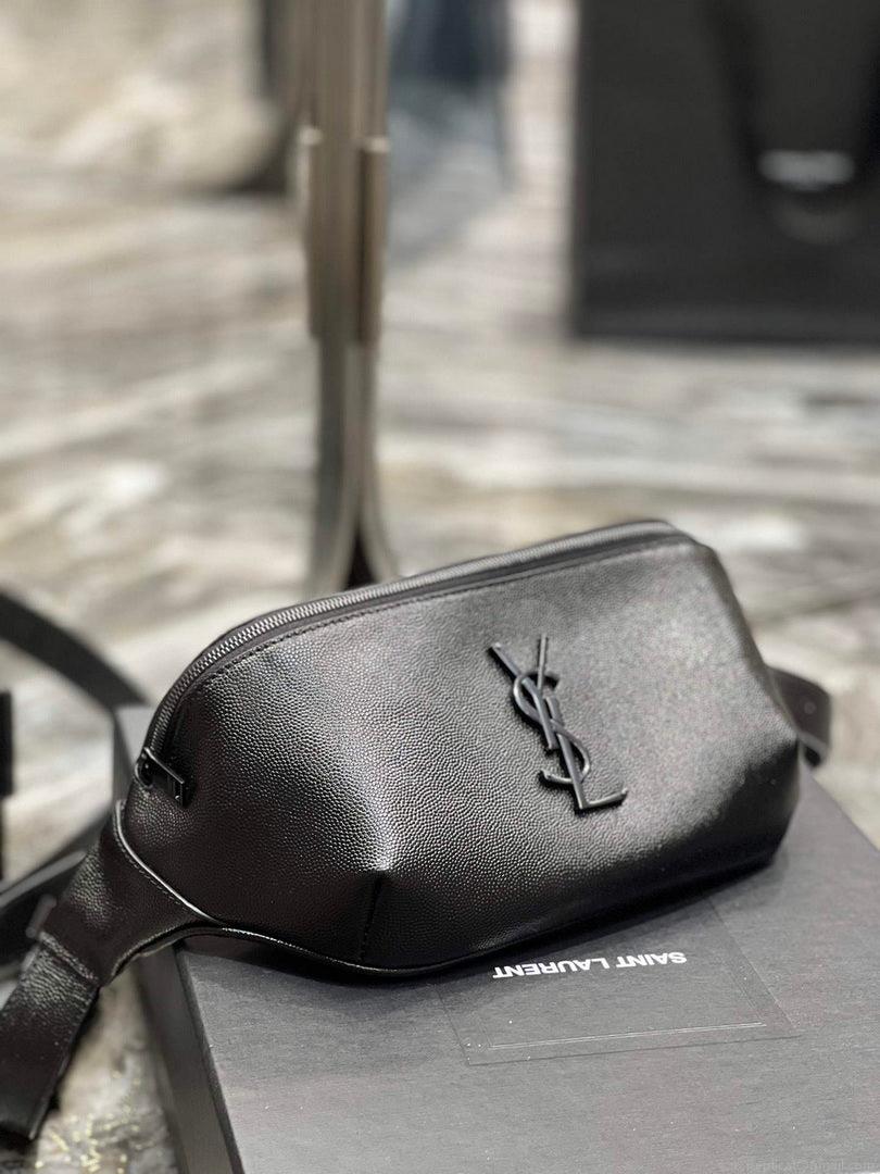 YSL 569737 Classic Crossbody Leather Bag Black Buckle