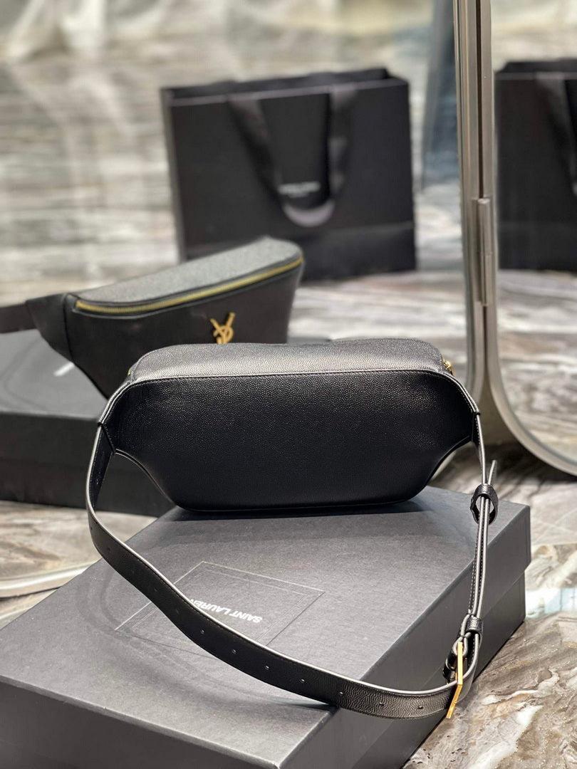 YSL 569737 Classic Crossbody Leather Bag Gold Buckle