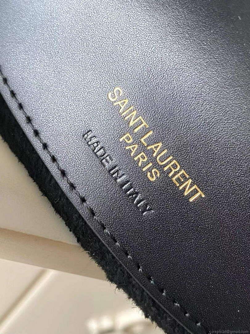 YSL 7490362 Le 37 Small In Shiny Leather Black