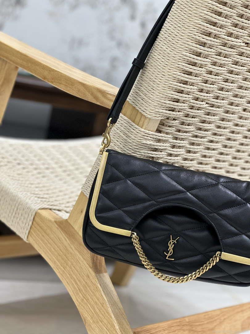 YSL 754001 Cerniera YSL Quilted Leather Top-Handle Bag LE 87