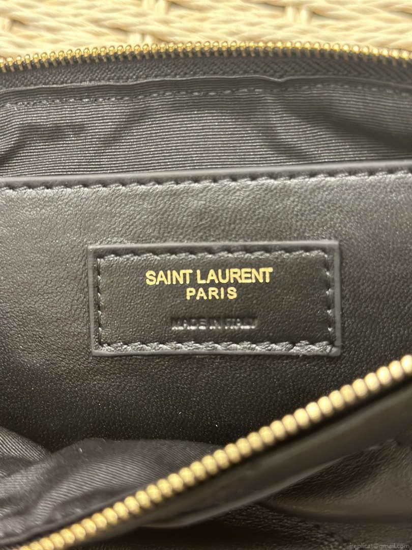 YSL 755979 SAINT LAURENT Gaby Zipped Bag Black
