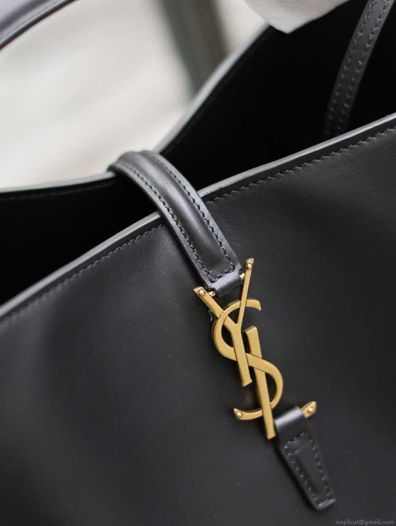 YSL 742828 Le 5 À 7 Supple Small In Smooth Leather Black