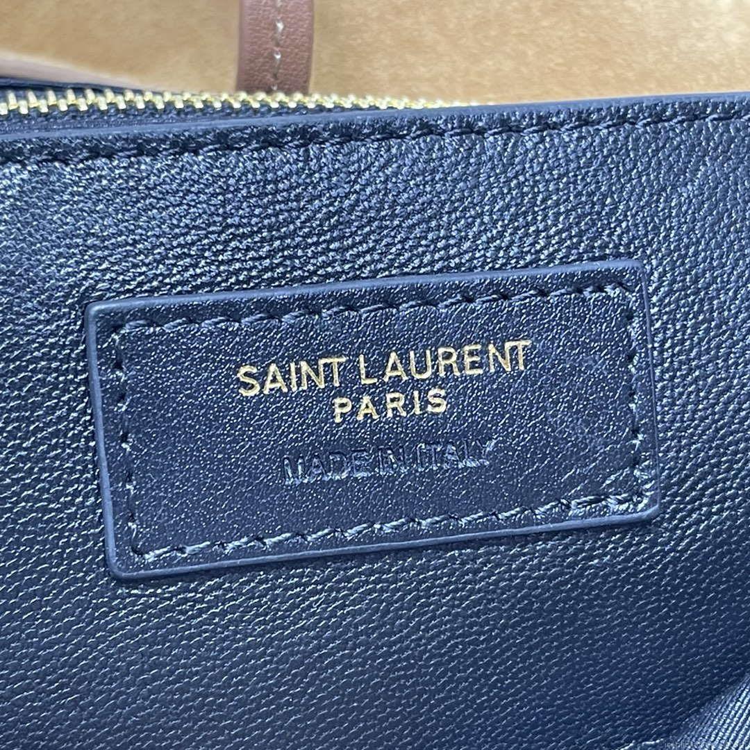 YSL 763475 JAMIE 4.3 Small In suede leather Bag Brown
