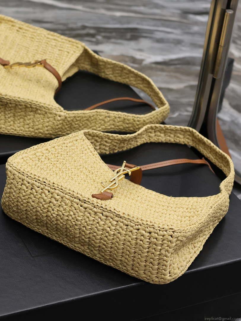 YSL 744292 Saint Laurent Le 5 À 7 Mini In Raffia