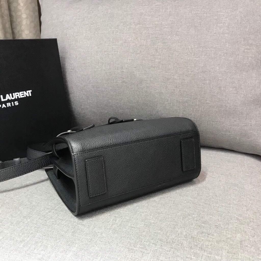 YSL 392035 Sac de Jour Nano in Grained Leather Black