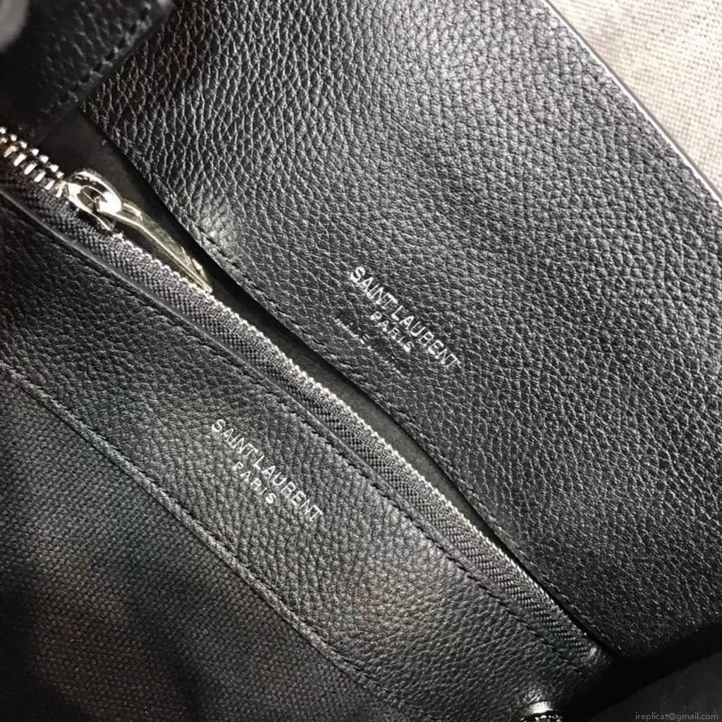 YSL 392035 Sac de Jour Nano in Grained Leather Black